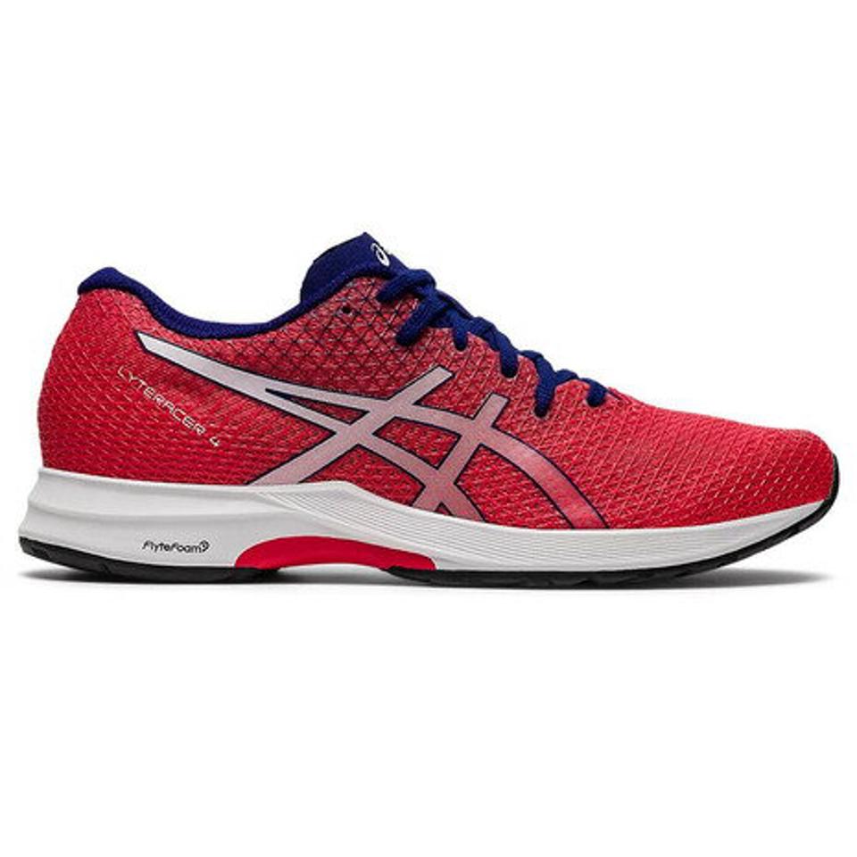 アシックス（ASICS）（レディース）ランニングシューズ レディース 赤 1012B192.601 ライトレーサー 4 LYTERACER 4 レッドホワイト スニーカー