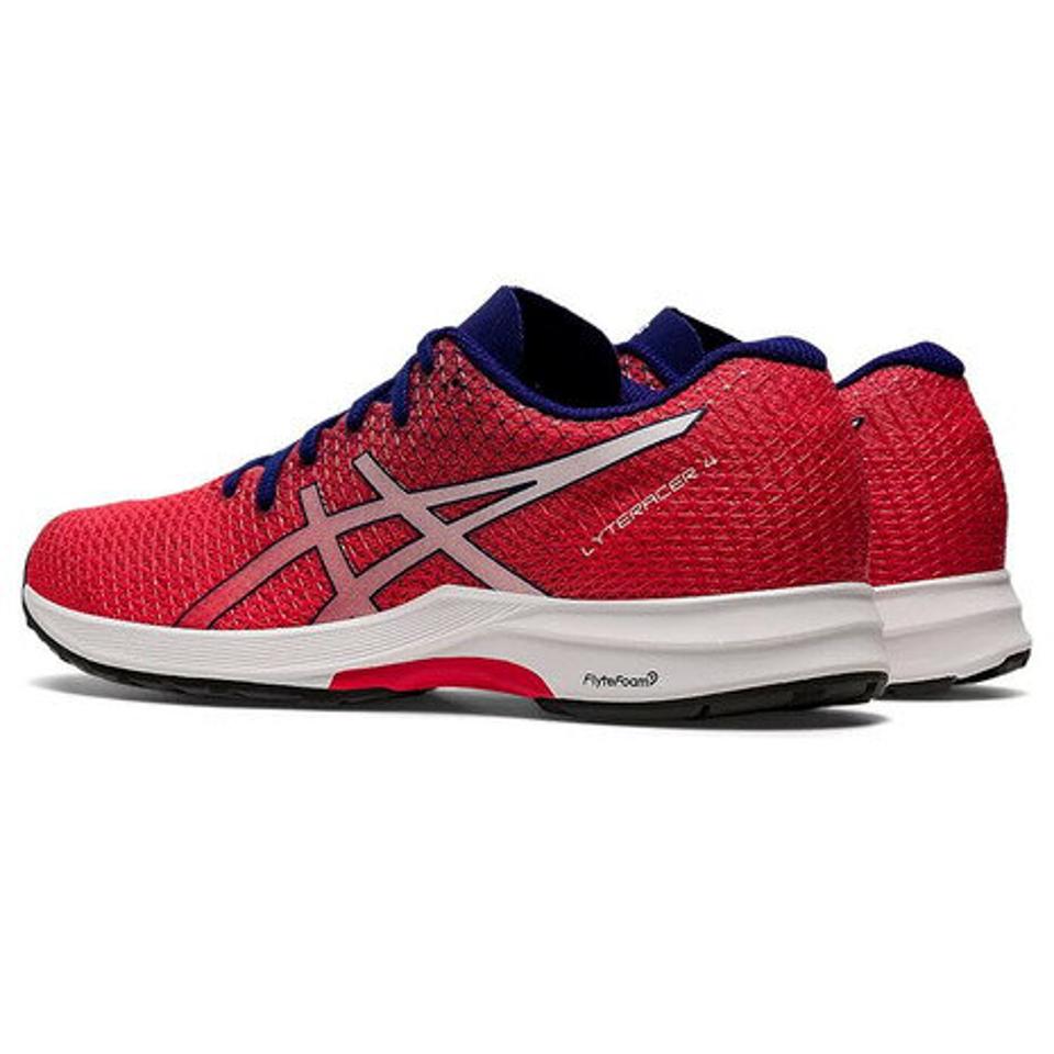 アシックス（ASICS）（レディース）ランニングシューズ レディース 赤 1012B192.601 ライトレーサー 4 LYTERACER 4 レッドホワイト スニーカー