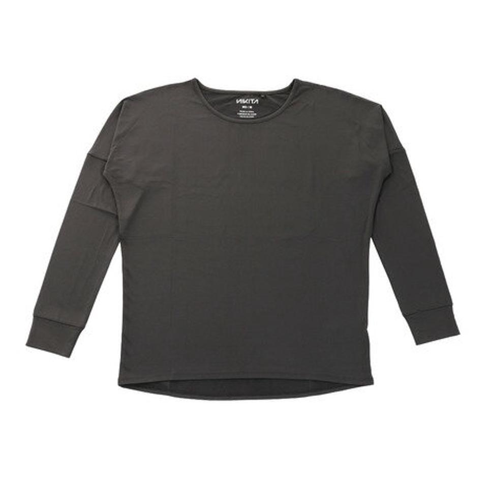 ニキータ（NIKITA）（レディース）BLOSSOM SOLID 長袖Tシャツ NSS20059 BLK