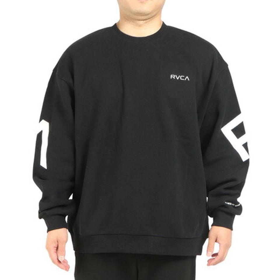 ルーカ（RVCA）（メンズ）ビッグシルエット プルオーバー FAKE RVCA CREW トレーナー BC042042 BLK