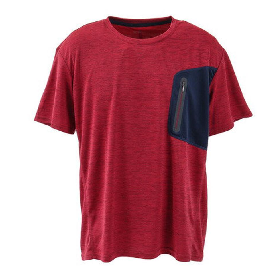 デュアリグ（DUARIG）（メンズ）半袖Tシャツ メンズ クール カチオン ポケット 863D1SD6838 RED カットソー