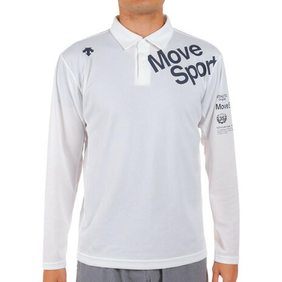 デサント（DESCENTE）（メンズ）長袖ポロシャツ メンズ 白 DX-C2362XB WH