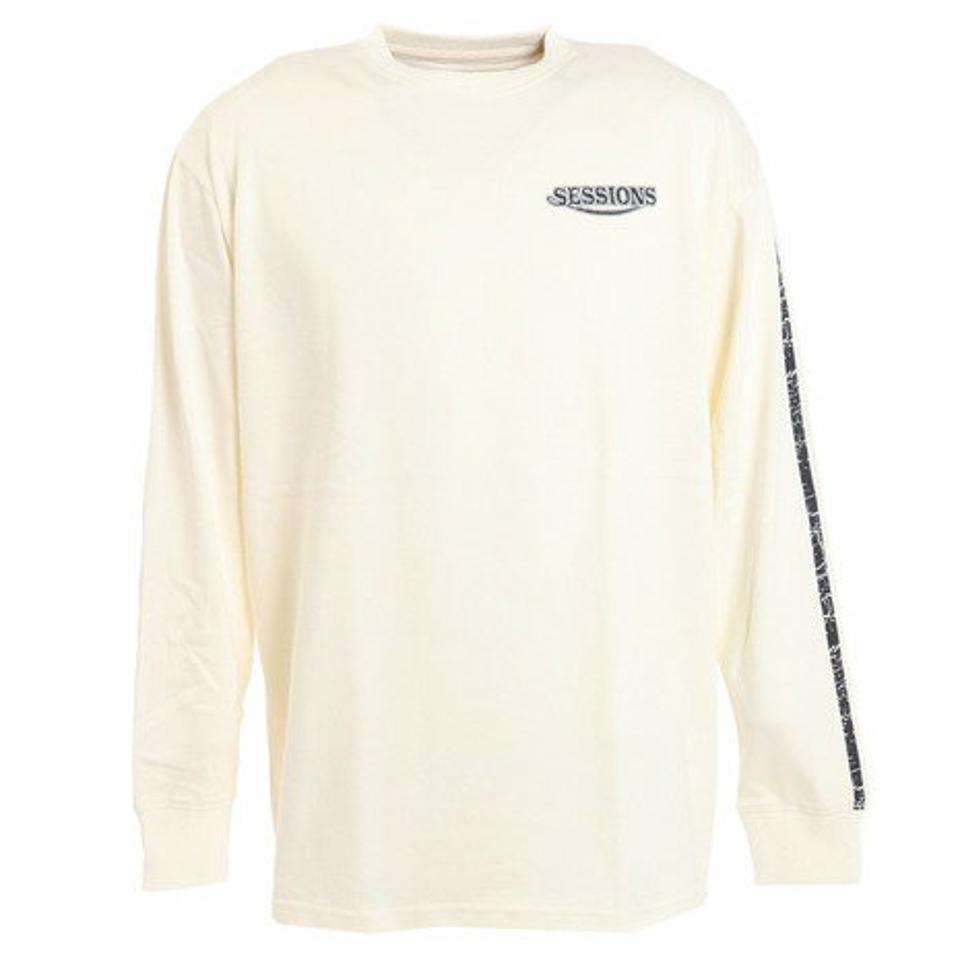 セッションズ（SESSIONS）（メンズ）RACING ロゴ長袖Tシャツ 227190 WHT