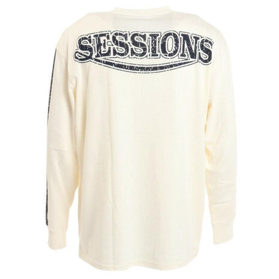 セッションズ（SESSIONS）（メンズ）RACING ロゴ長袖Tシャツ 227190 WHT