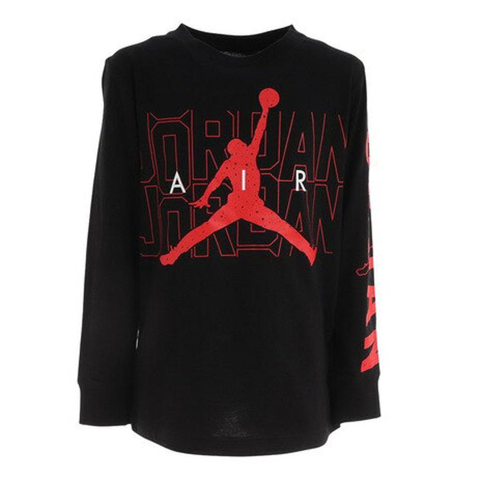 【10/26 10:00〜10/28 23:59迄 エントリー＆対象3店舗買い回りで最大P10倍！】ジョーダン（JORDAN） 長袖プリントTシャツ 95B886-023 （キッズ）