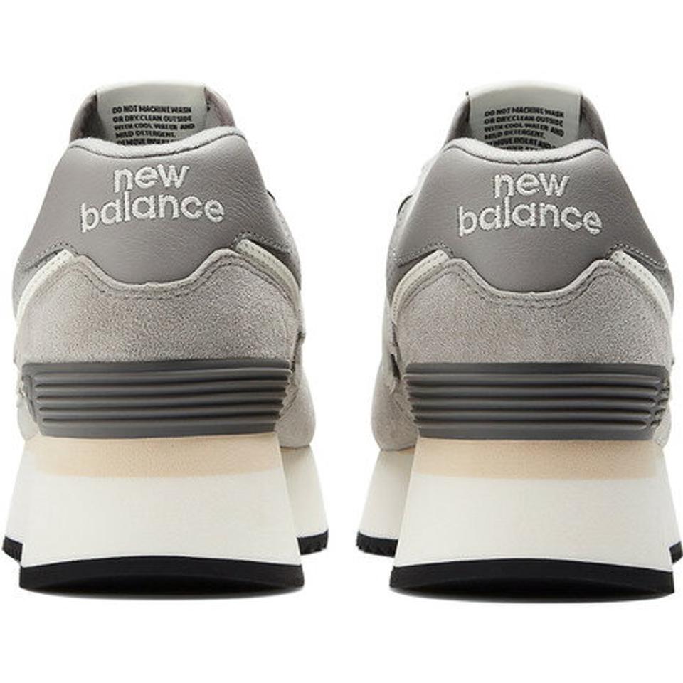 ニューバランス（new balance）（レディース）574+ グレー WL574ZBA B スニーカー スポーツシューズ カジュアル 運動 靴 通勤 通学 厚底 レトロ 刺繍 ロゴ