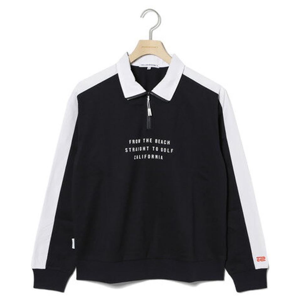 ROSASEN A-Line ハーフジップ長袖シャツ 048-26311-098 （レディース）