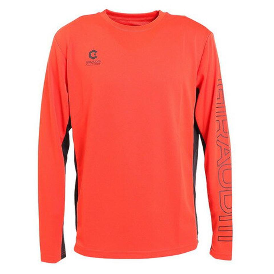 【10%OFFクーポン！ 10/27まで】ジローム（GIRAUDM） サッカー フットサルウェア ロングスリーブ プラシャツ 741GM1UK7657 ORG （メンズ）