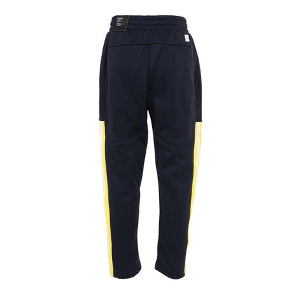 アディダス(adidas)(キッズ)裏起毛 ジュニア スウェット ロングパンツ 9分丈 ネイビー Q3508-HM9598