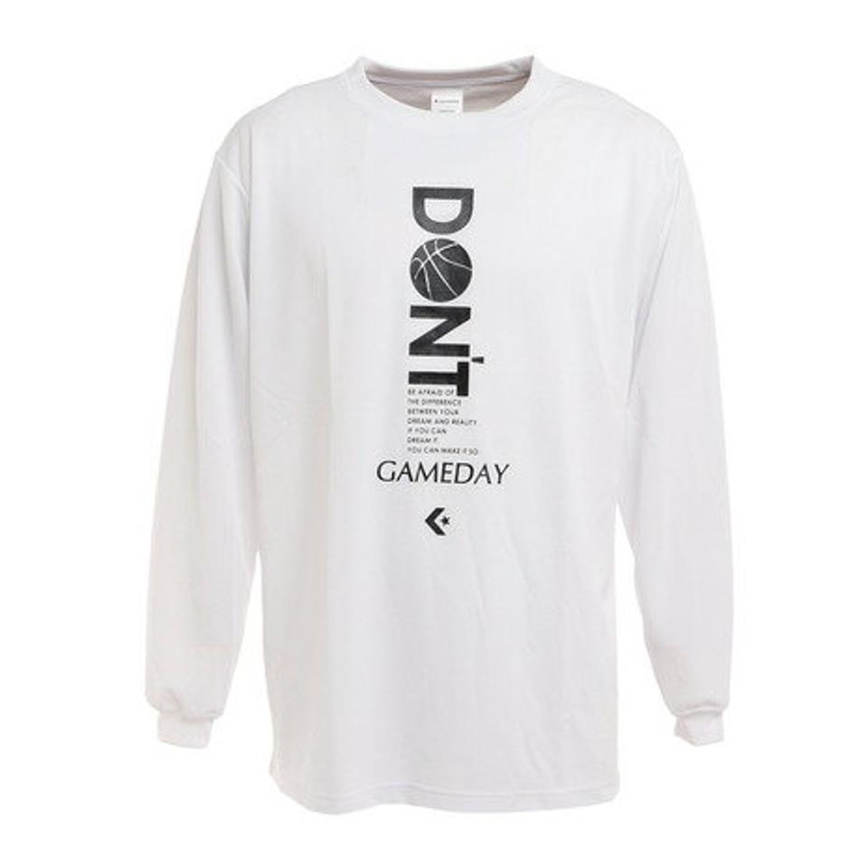コンバース（CONVERSE）（メンズ）バスケットボールウェア ロンT プリント長袖Tシャツ CB222366L