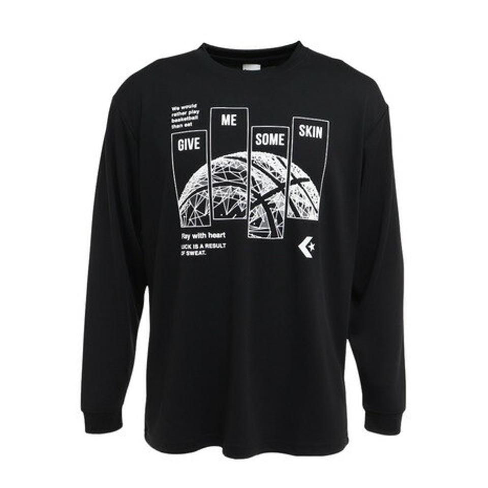 コンバース（CONVERSE） バスケットボールウェア ロンT プリント長袖Tシャツ CB222365L-1900 （メンズ）