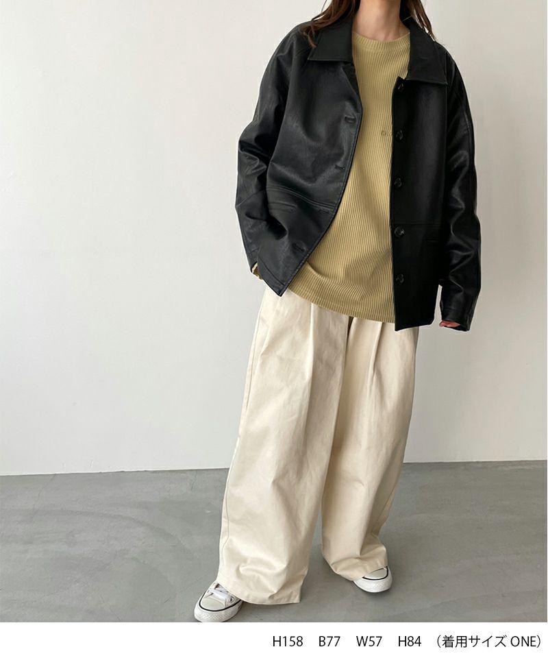 【ユニセックス】choice_cnl(チョイス)ワッフルロングTシャツ