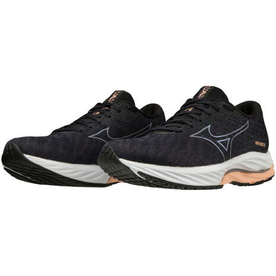 ミズノ（MIZUNO）（レディース）レディース スニーカー シューズ ウェーブライダー26 WAVE RIDER 26 SW ブラックホワイト J1GD220622