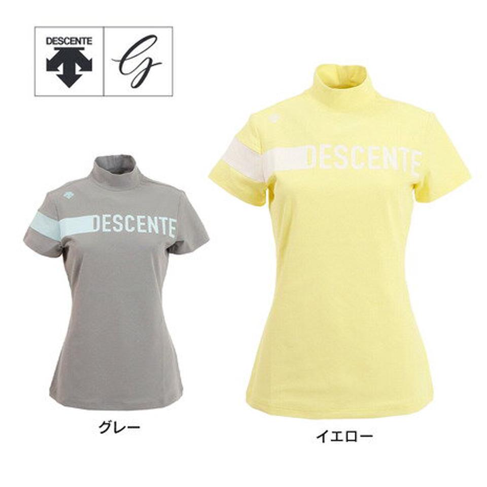 デサントゴルフ（DESCENTEGOLF） ゴルフウェア 吸汗速乾 UVカット はっ水 リサイクルソロテックス モックネック半袖Tシャツ DGWTJA04 （レディース）