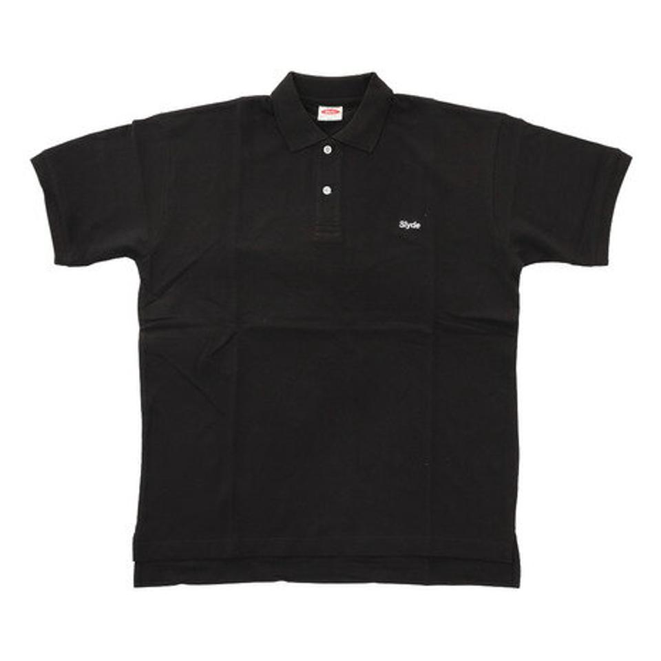 スライド（SLYDE）（メンズ）BIG SILHOUETTE ポロシャツ sl202005133-BK/WH