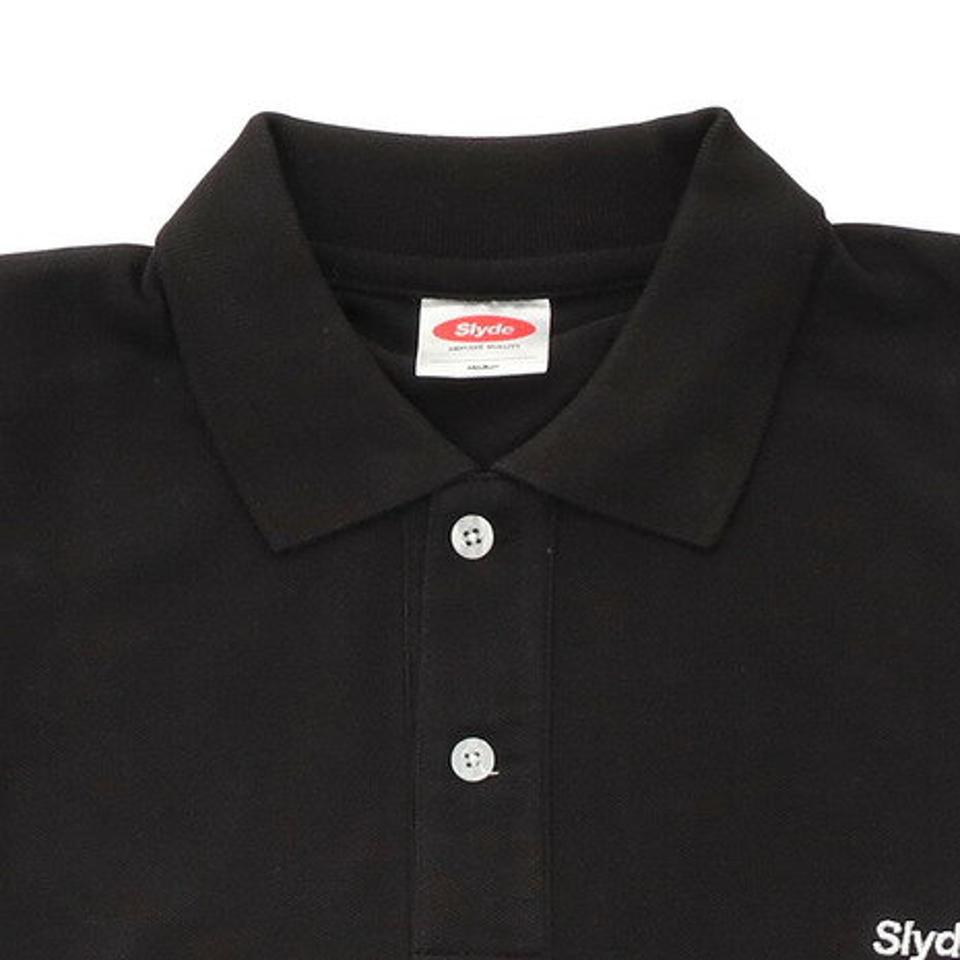 スライド（SLYDE）（メンズ）BIG SILHOUETTE ポロシャツ sl202005133-BK/WH