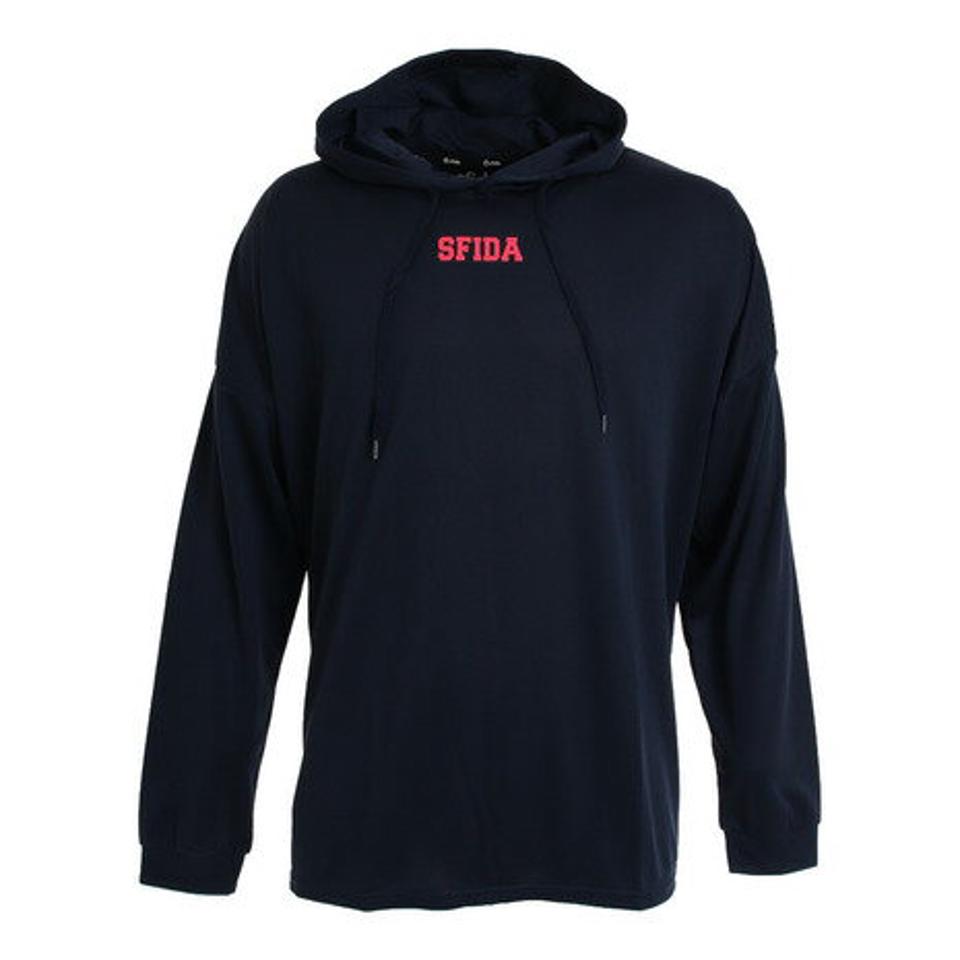 スフィーダ（SFIDA）（メンズ）サッカー ウェア メンズ フード付き 長袖 プラクティスシャツ SA-20A07 NVY