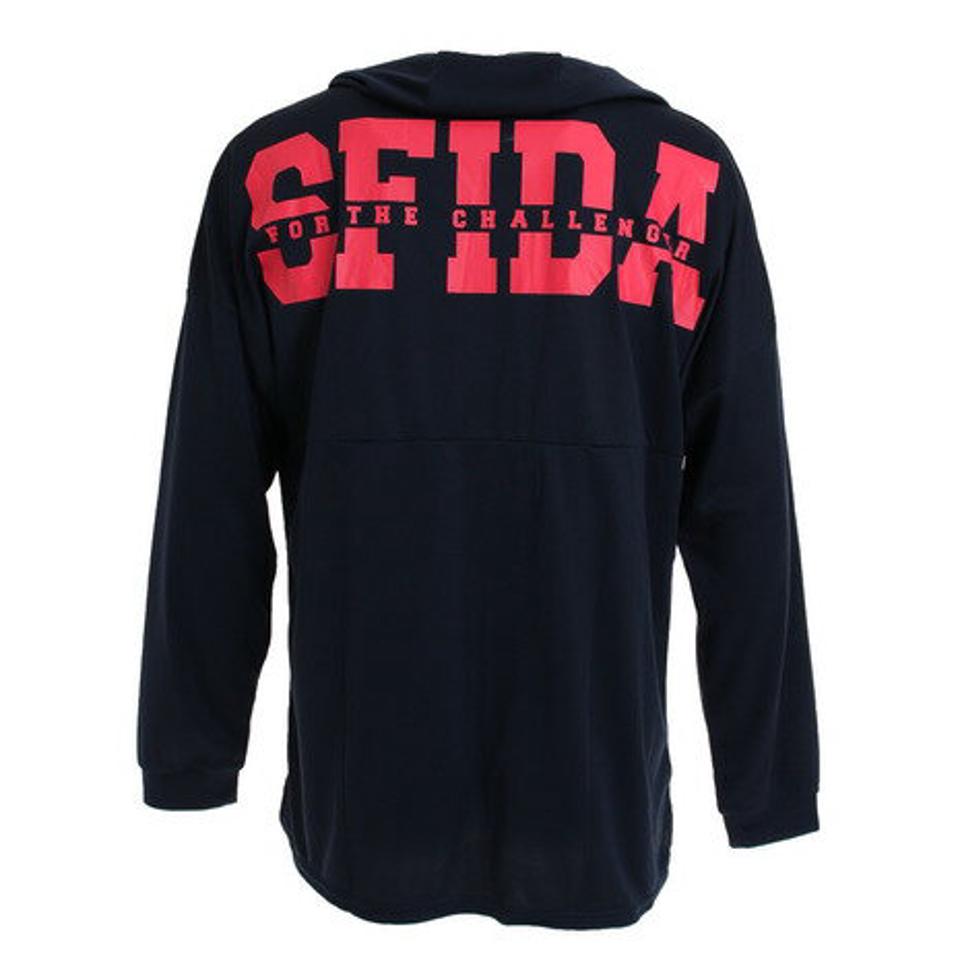 スフィーダ（SFIDA）（メンズ）サッカー ウェア メンズ フード付き 長袖 プラクティスシャツ SA-20A07 NVY