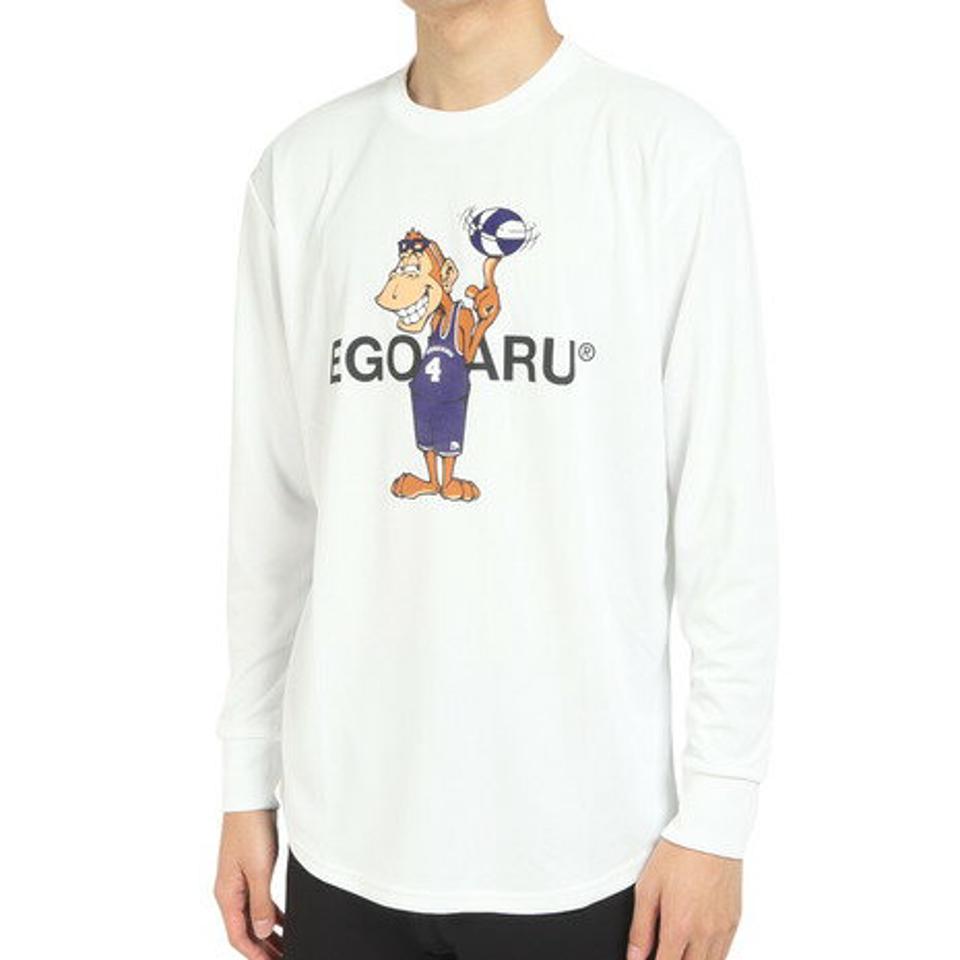 【10%OFFクーポン対象！10/26まで】エゴザル（EGOZARU）（メンズ）バスケットボールウェア マイキー ロングスリーブTシャツ EZLT-F2208