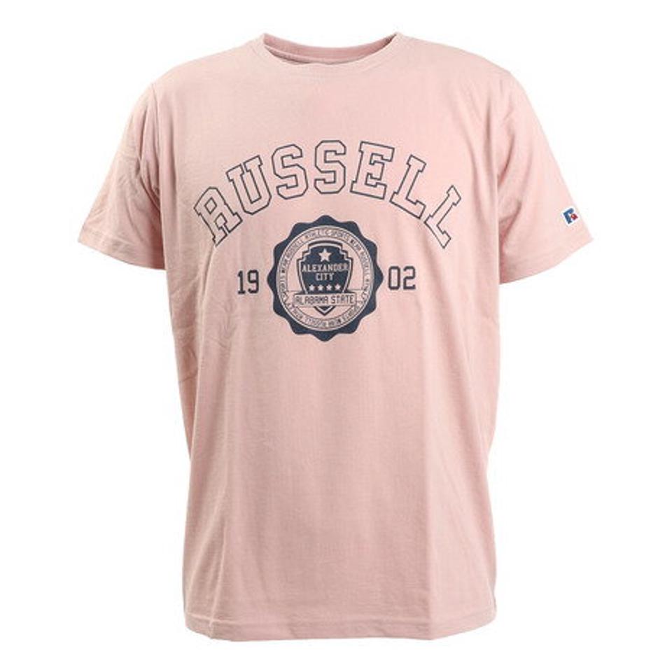 ラッセル（RUSSELL） BD カレッジ 半袖Tシャツ RBM21S0019 PNK （メンズ）