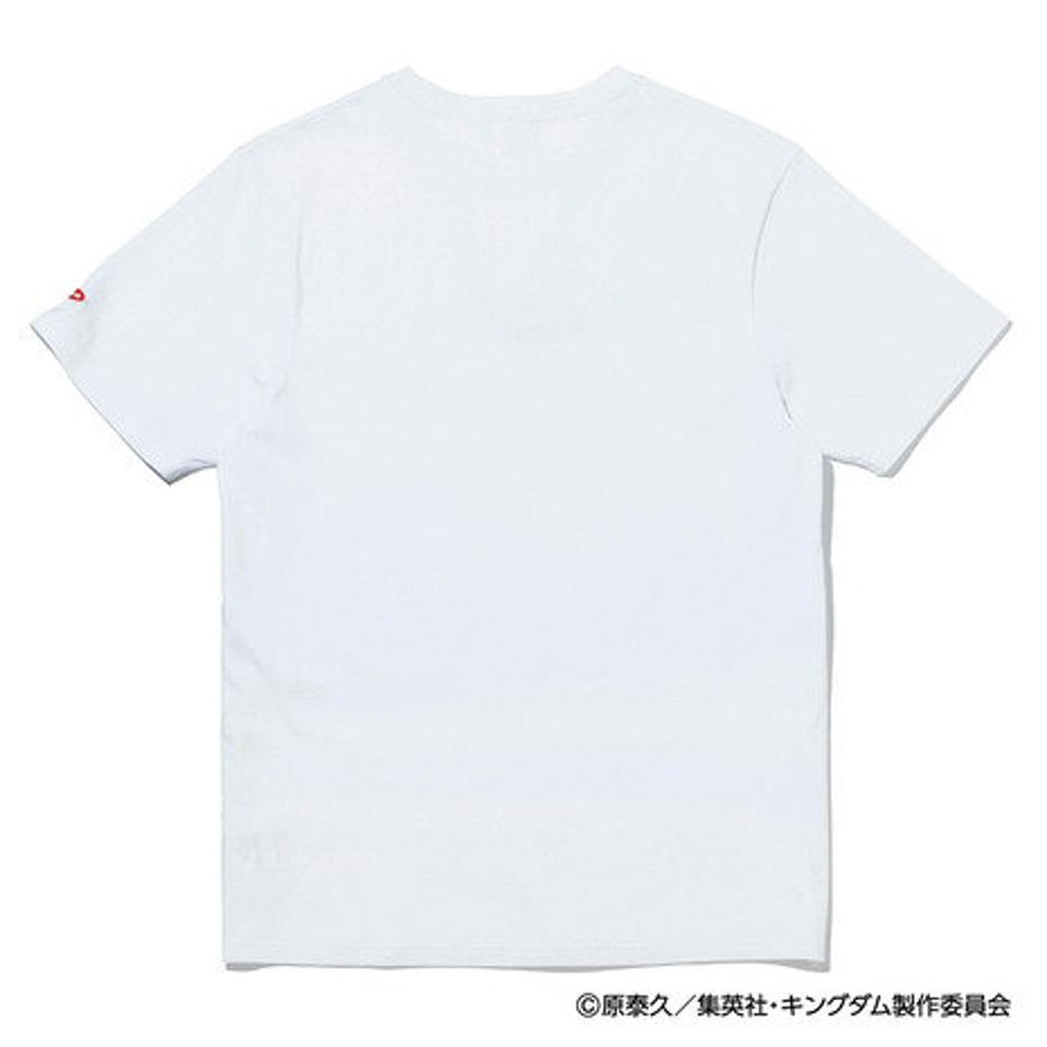スライド（SLYDE）（メンズ）キングダム TEN (河了貂) ロゴ 半袖Tシャツ SL-KINGDOM103-wht