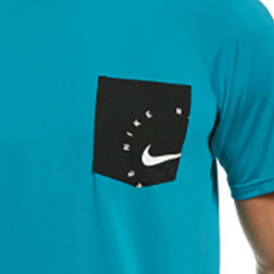 ナイキ（NIKE） NESSB652 メンズラッシュガード 半袖Tシャツ 2992019-10 ブルー系 水陸両用 UVカット 紫外線対策 （メンズ）