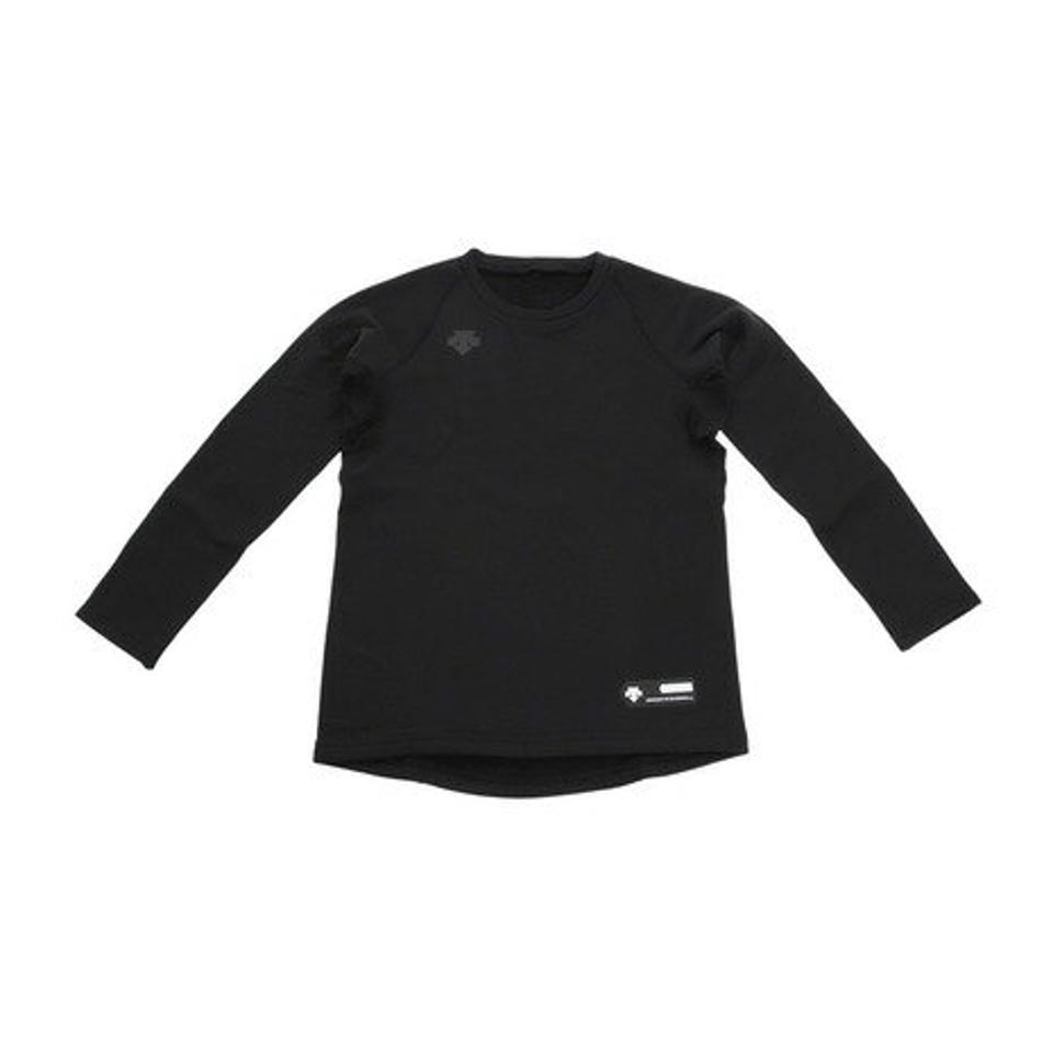 デサント（DESCENTE）（キッズ）野球ユニフォーム ジュニア 丸首長袖アンダーシャツ JSTD-657 BLK