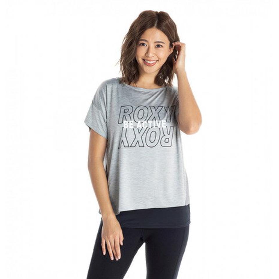 ロキシー（ROXY）（レディース）吸水 速乾 UVカット Tシャツ & カップ付きキャミ セット NEW ROXY ROXY RST204523 GRY