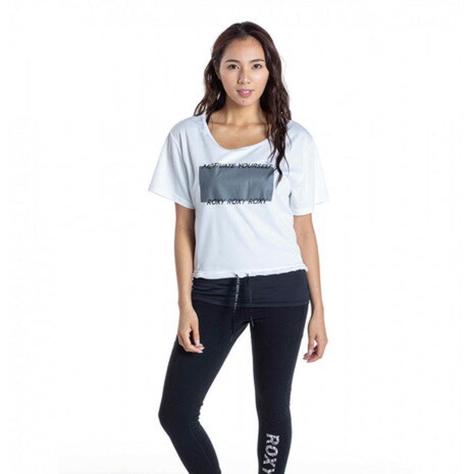 ロキシー（ROXY） 速乾 UVカット Tシャツ & カップ付きキャミ セット MOTIVATE YOURSELF RST201528 WHT （レディース）