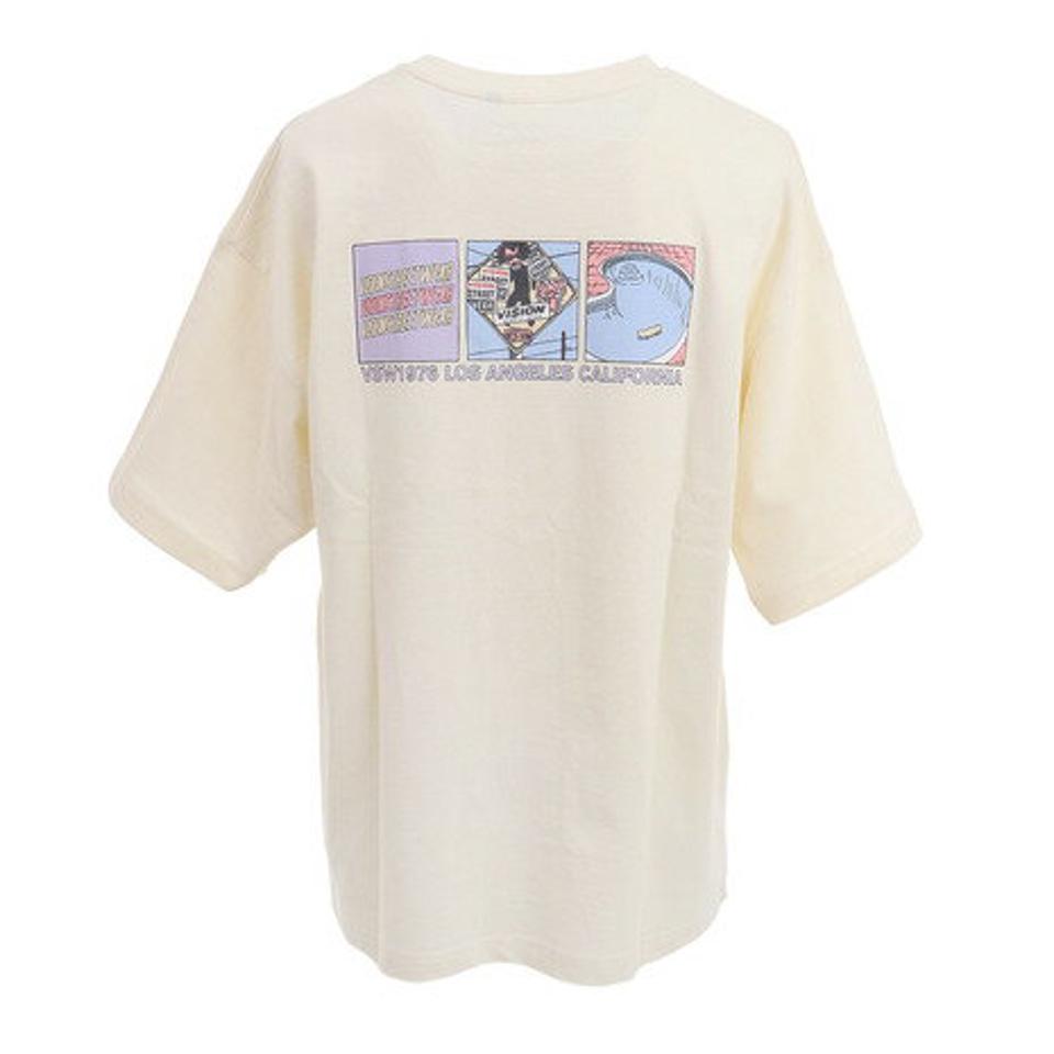 ヴィジョン（VISION） Tシャツ メンズ 半袖 3コマイラストBIG. 1505010-06 OFF カットソー （メンズ）