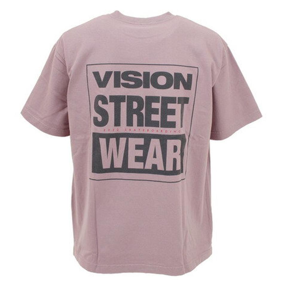 ヴィジョン（VISION） Tシャツ メンズ 半袖 バッグマグロゴ 0523114-74 PUR カットソー （メンズ、レディース）