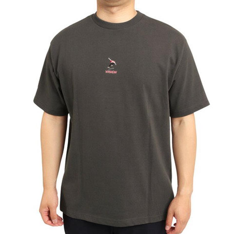 ヴィジョン（VISION） Tシャツ メンズ 半袖 レトロスケボーイラスト 1505008-02 CHA カットソー （メンズ）