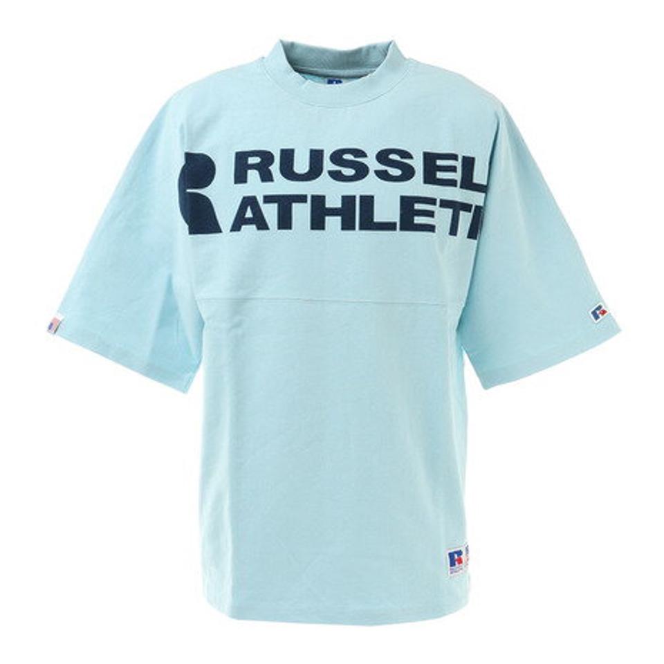 ラッセル（RUSSELL） プロコットン USA 半袖Tシャツ FRロゴ RBM21S0010 SAX ヘビーウェイト （メンズ）