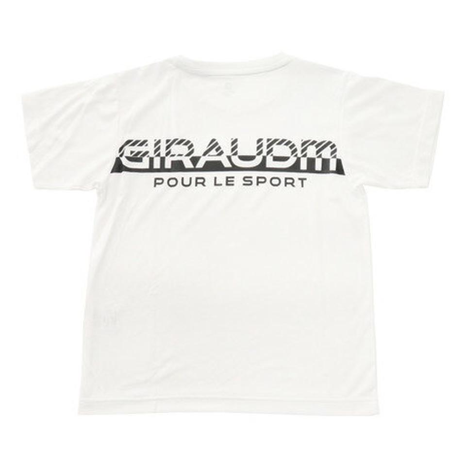 ジローム(GIRAUDM)(キッズ)ドライ 吸汗速乾 UVカット ジュニア Tスーツ 865GM1CD6724 WHT Tシャツ&ハーフパンツセット