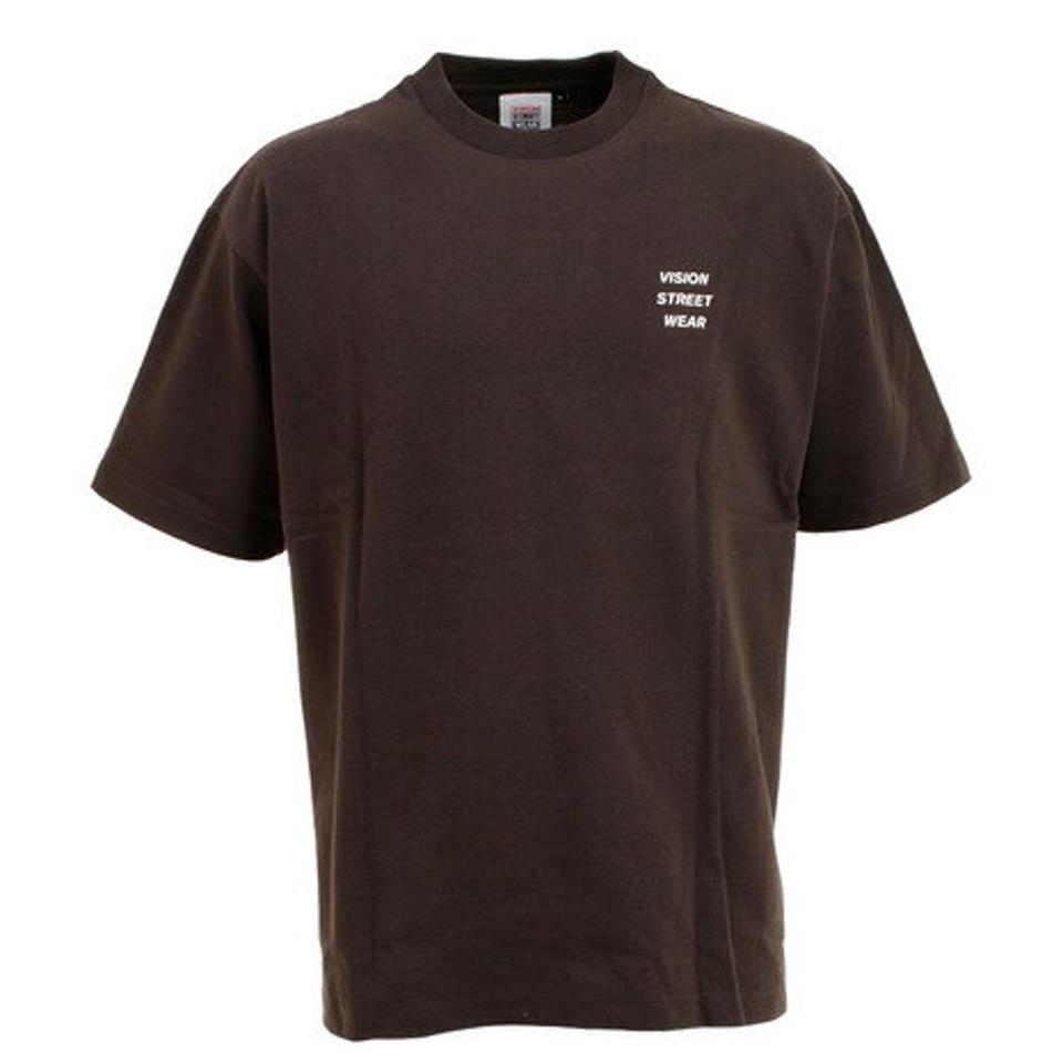ヴィジョン（VISION） Tシャツ メンズ 半袖 レトロショップイラスト 1505007-02 CHA カットソー （メンズ）