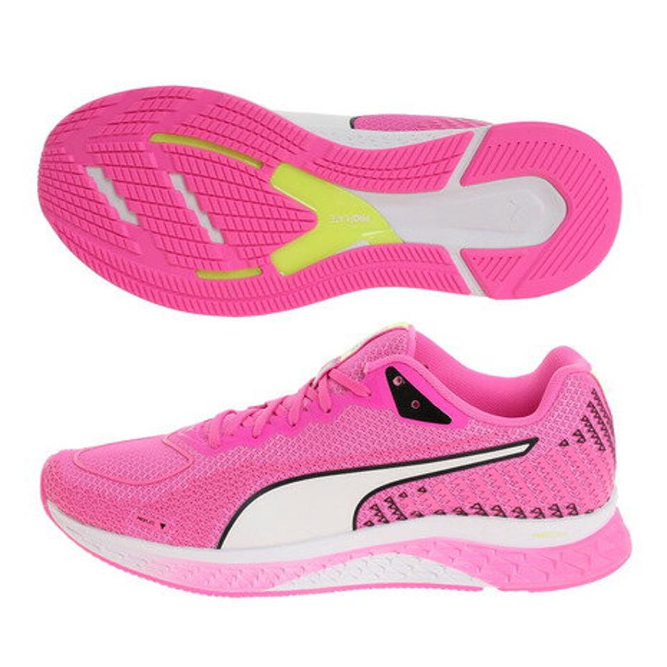 【6/5 24h限定 エントリー＆対象4店舗買い回りで最大P10倍！】プーマ（PUMA）（レディース）ランニングシューズ スピード スタミナ 2 ピンク 19367302 ジョギングシューズ スニーカー