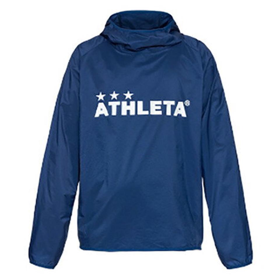 【10%OFFクーポン！ 10/27まで】アスレタ（ATHLETA） サッカー フットサルウェア プラウインドシェルプルオーバー 2S 2360 NVY （メンズ）