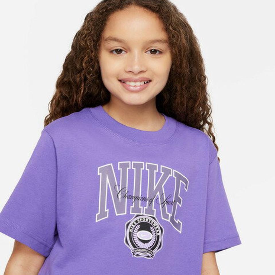 ナイキ（NIKE）（キッズ）ジュニア ガールズ NSW ボクシー VARSITY 半袖Tシャツ DV0565-551