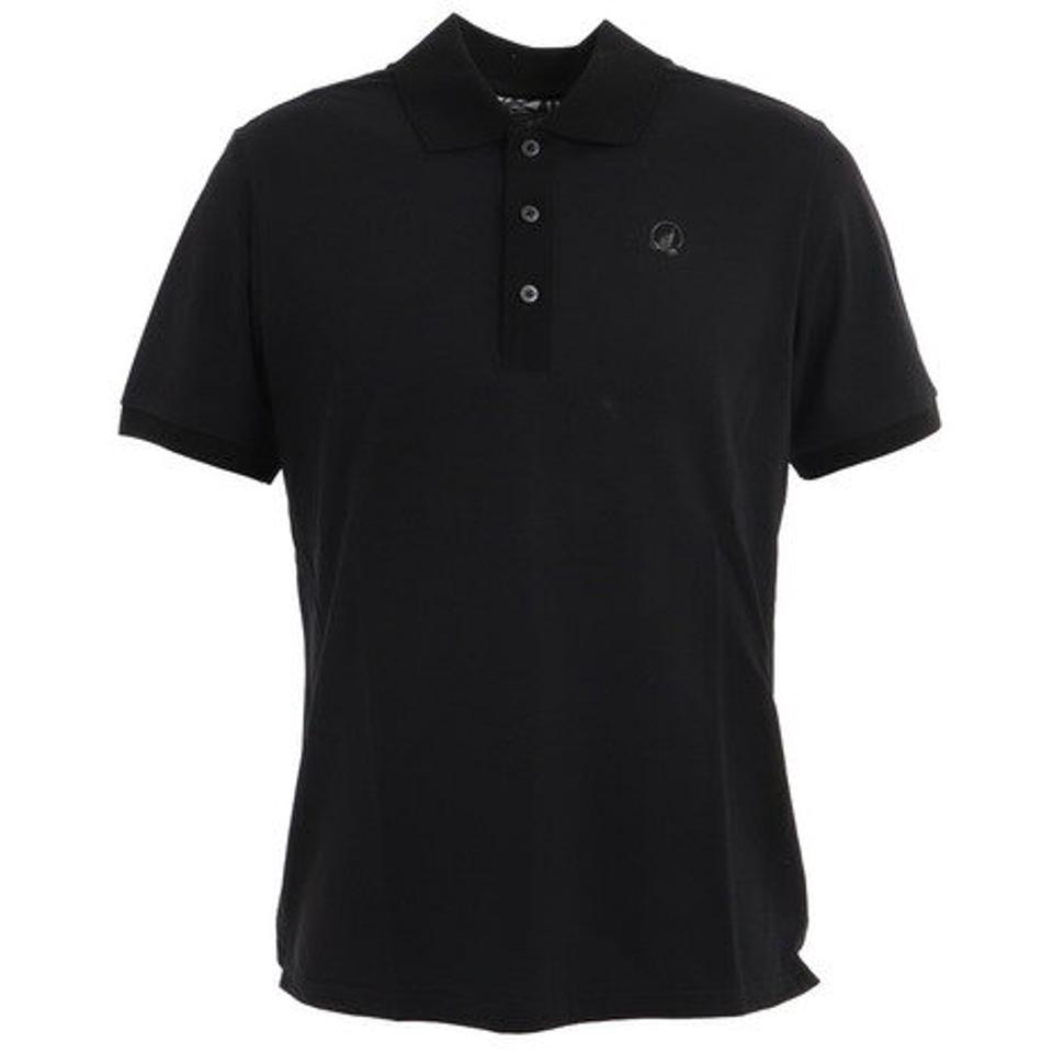 【10/26 10:00〜10/28 23:59迄 エントリー＆対象3店舗買い回りで最大P10倍！】本間ゴルフ（HONMA） ゴルフウェア シードステッチ半袖シャツ 031731108BK （メンズ）