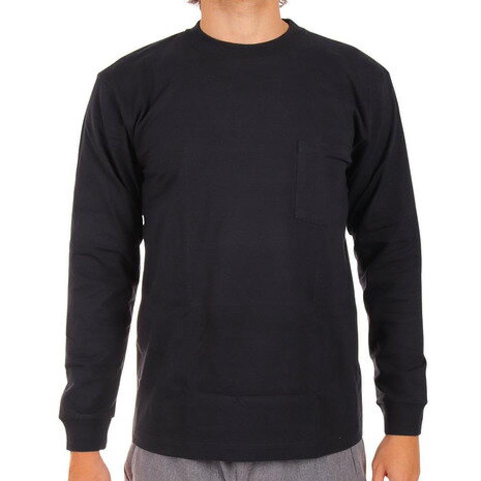 ヘインズ（Hanes）（メンズ）メンズ BEEFY-T ポケット長袖Tシャツ H5196 090X オンライン価格