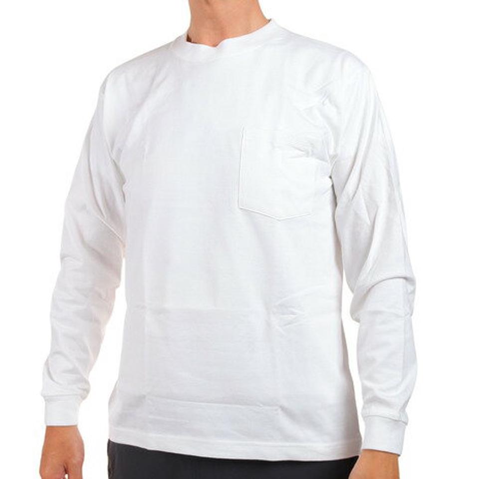 ヘインズ（Hanes）（メンズ）メンズ BEEFY-T ポケット長袖Tシャツ H5196 010X オンライン価格