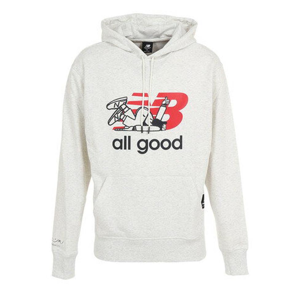 【20%OFFクーポン対象！8/17まで】ニューバランス（new balance）（メンズ）パーカー Athletics Seb Curi スウェットプルオーバーフーディー MT23552SAH