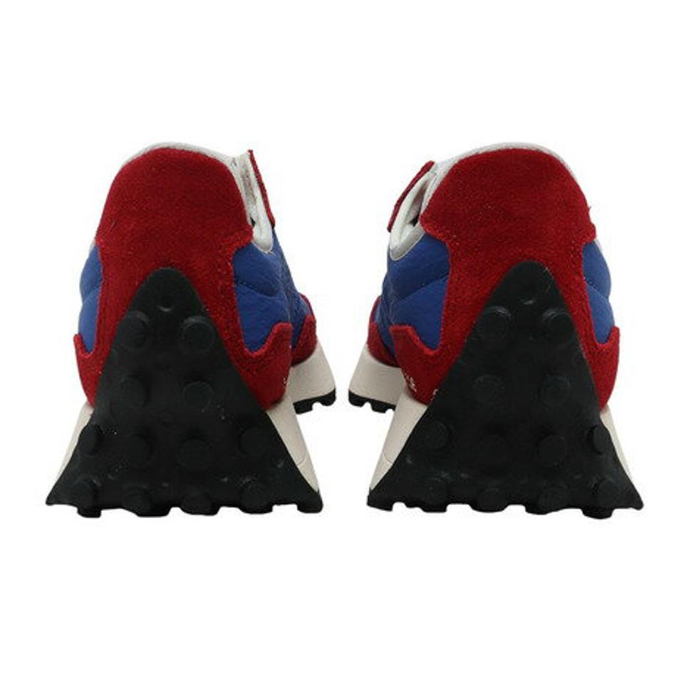 ニューバランス（new balance）（メンズ）スニーカー 327 MS327 CH D 赤 レッドブルー ビックロゴ 厚底 スエード 派手 オールシーズン カジュアル おしゃれ