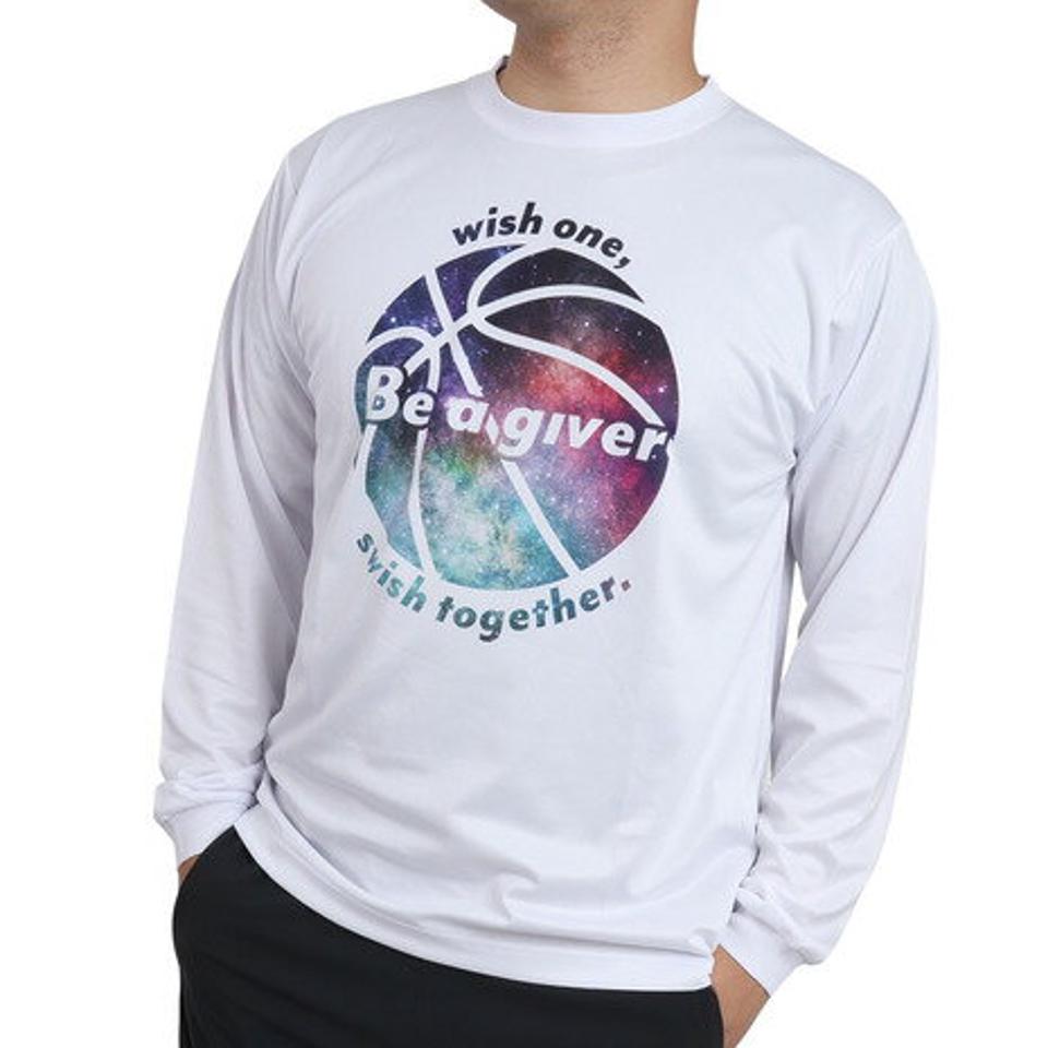 【3点10%OFFクーポン対象！1/10まで】エックスティーエス（XTS）（メンズ、レディース）バスケットボールウェア ロンT ドライプラス 長袖Tシャツ 751TS2CD0003 WHT