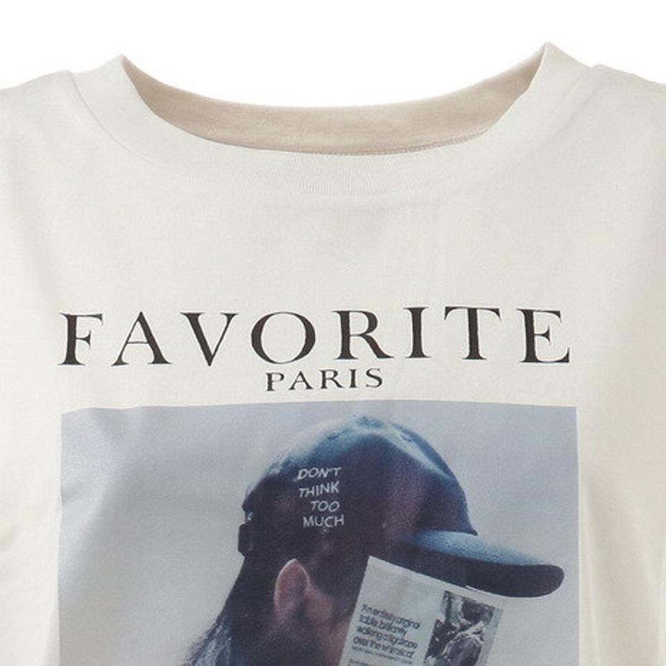 クローバーリーフ（LOVERS' LANE 45）（レディース）Tシャツ レディース 半袖 プリントビッグTシャツ 02800447-OFF