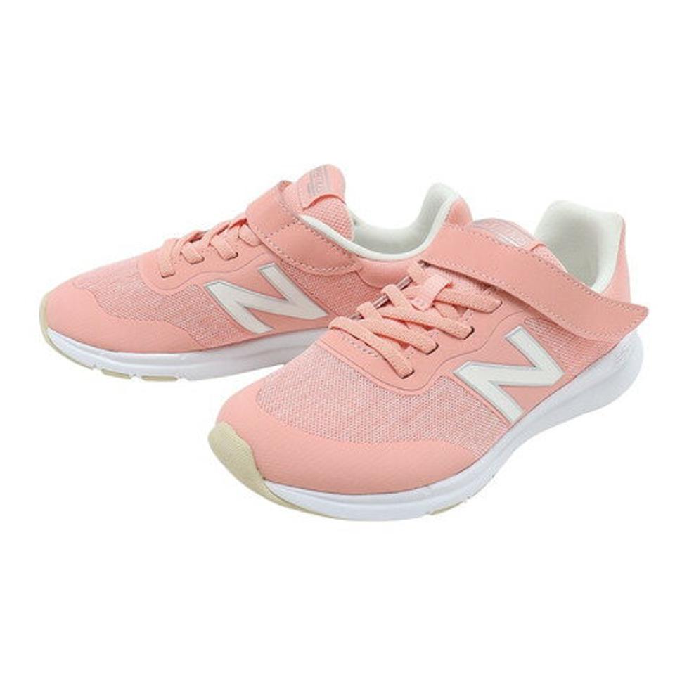 ニューバランス（new balance）（キッズ）ジュニア ランニングシューズ ピンク PREMUS YOPREM PNW ベルクロ ベルト付き スニーカー