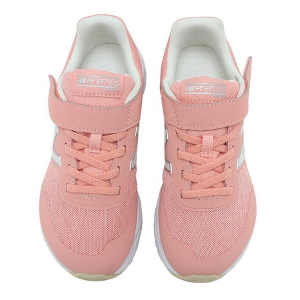 ニューバランス（new balance）（キッズ）ジュニア ランニングシューズ ピンク PREMUS YOPREM PNW ベルクロ ベルト付き スニーカー