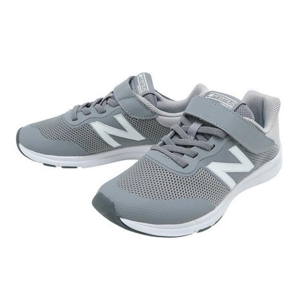 ニューバランス（new balance）（キッズ）ジュニア ランニングシューズ グレー PREMUS YOPREM GYW ベルクロ ベルト付き スニーカー
