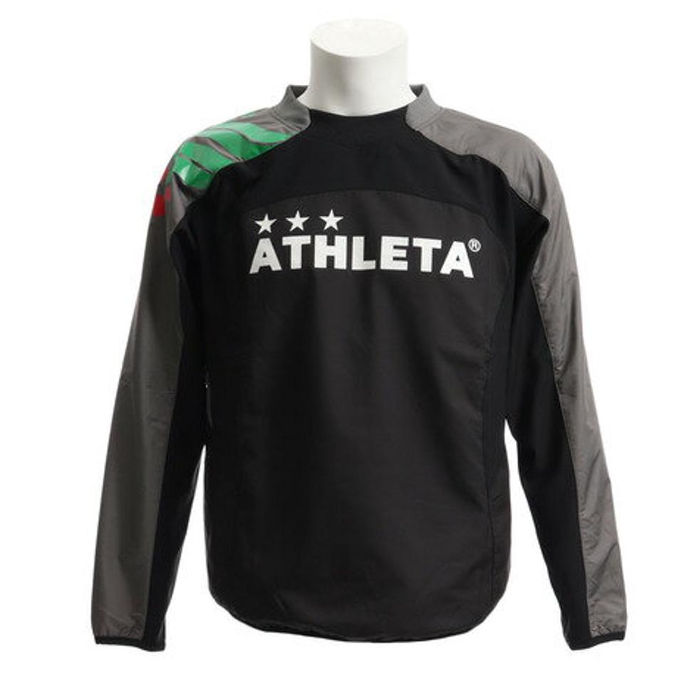 【10%OFFクーポン！ 10/27まで】アスレタ（ATHLETA） サッカー ウェア メンズ 裏メッシュピステシャツ XE-307 BLK （メンズ）