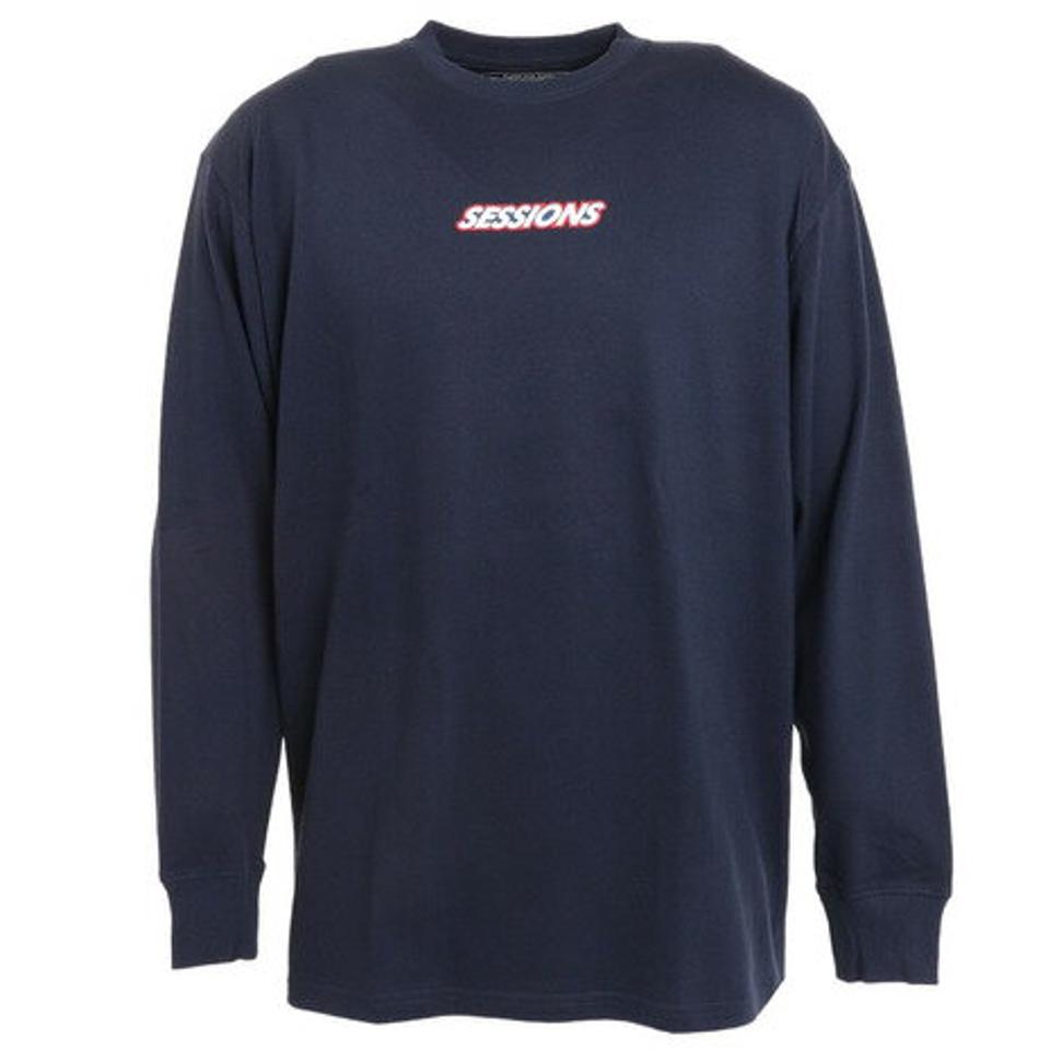 セッションズ（SESSIONS）（メンズ）90S ロゴ長袖Tシャツ 227189 NVY